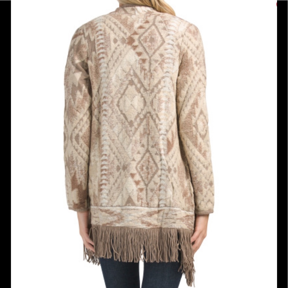 Lucky Brand Fringe Cardigan Sweater - Picture 2 of 2
